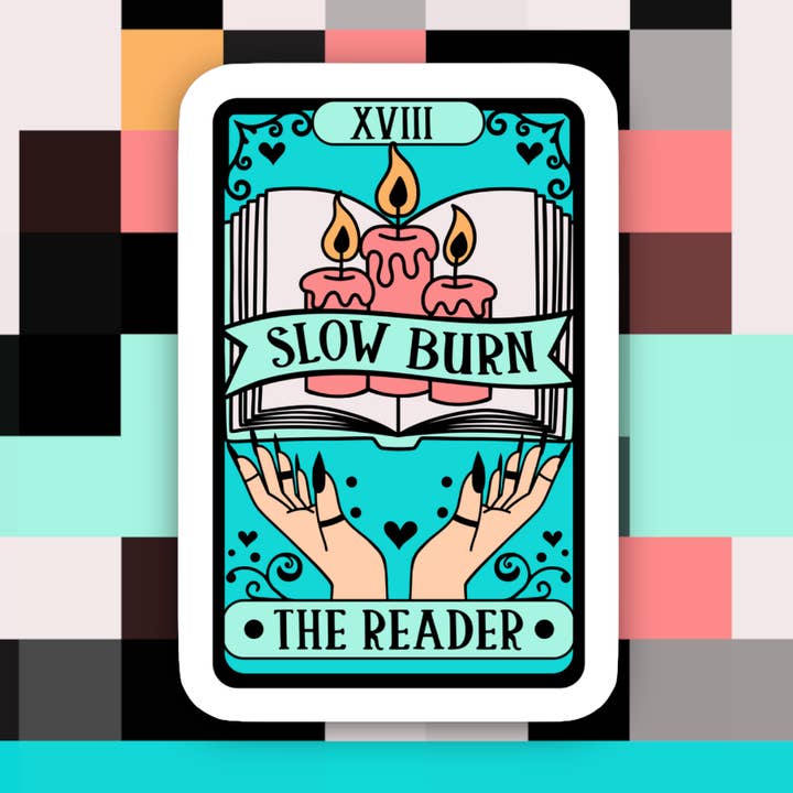 Leitor Slow Burn Tarot Sticker por atacado de Ace the Pitmatian Co