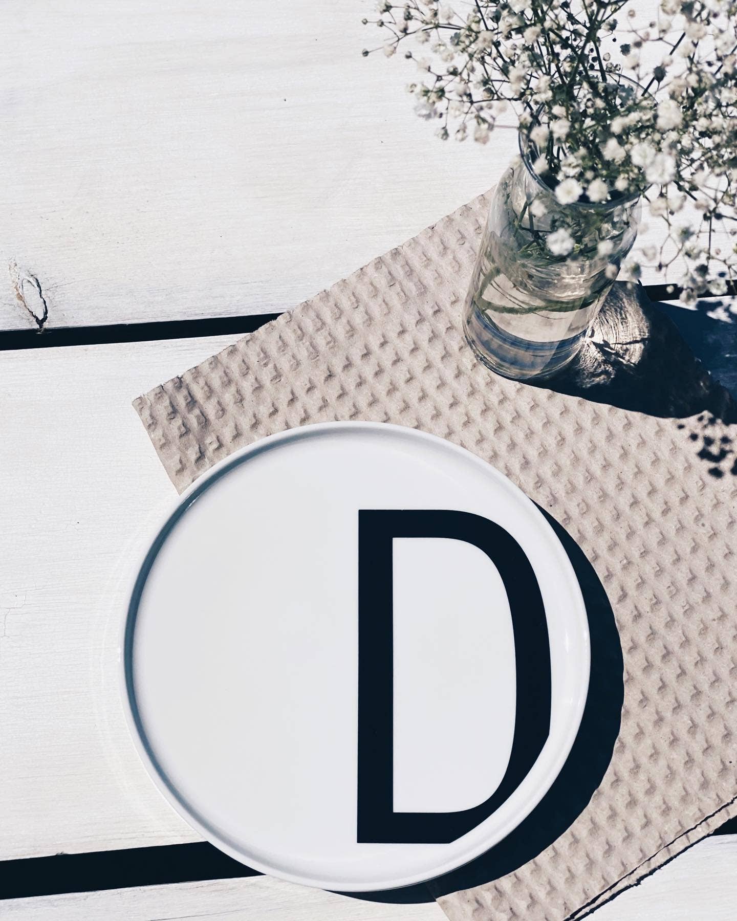 Goldscherben - Vente Assiettes/plats/bols de décoration - Assiette avec lettres de l’alphabet A à Z - cadeau personnalisé avec prénom27