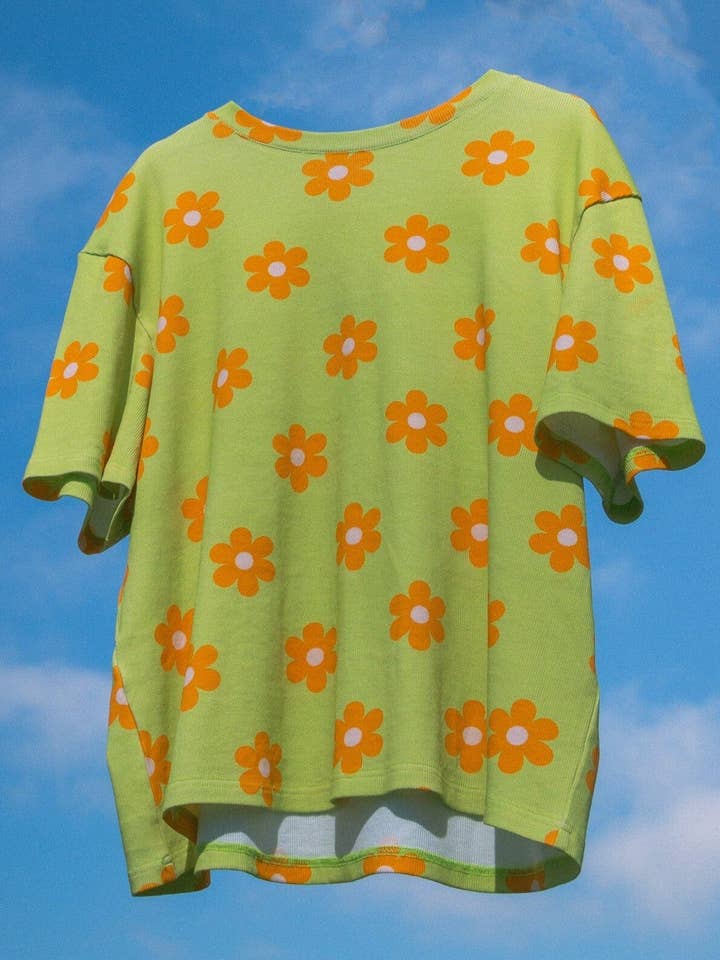 Sunbean - Wholesale T-Shirt - Women's - Flower Power Human Oversized T-shirt1