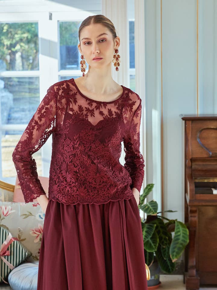 Lace top H207A for wholesale by LULUMARY