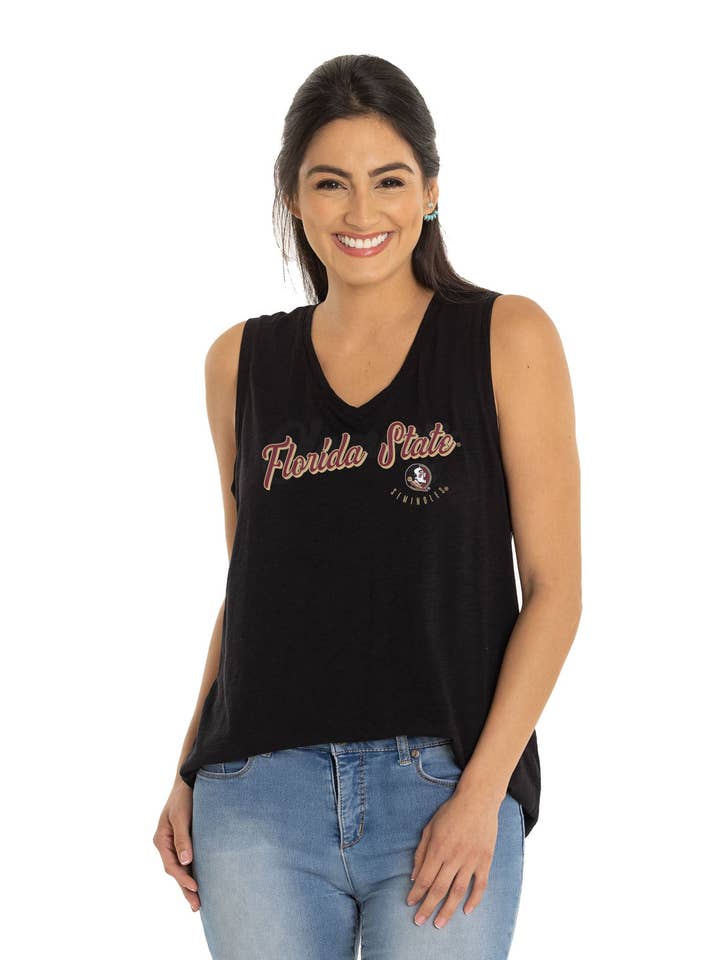 Florida State Seminoles Sloan V-Neck Tank for wholesale by Flying Colors Apparel