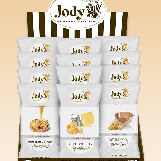 Jody's Inc. - Wholesale Popcorn - Classics Starter Kit - 48 Foil Bags1