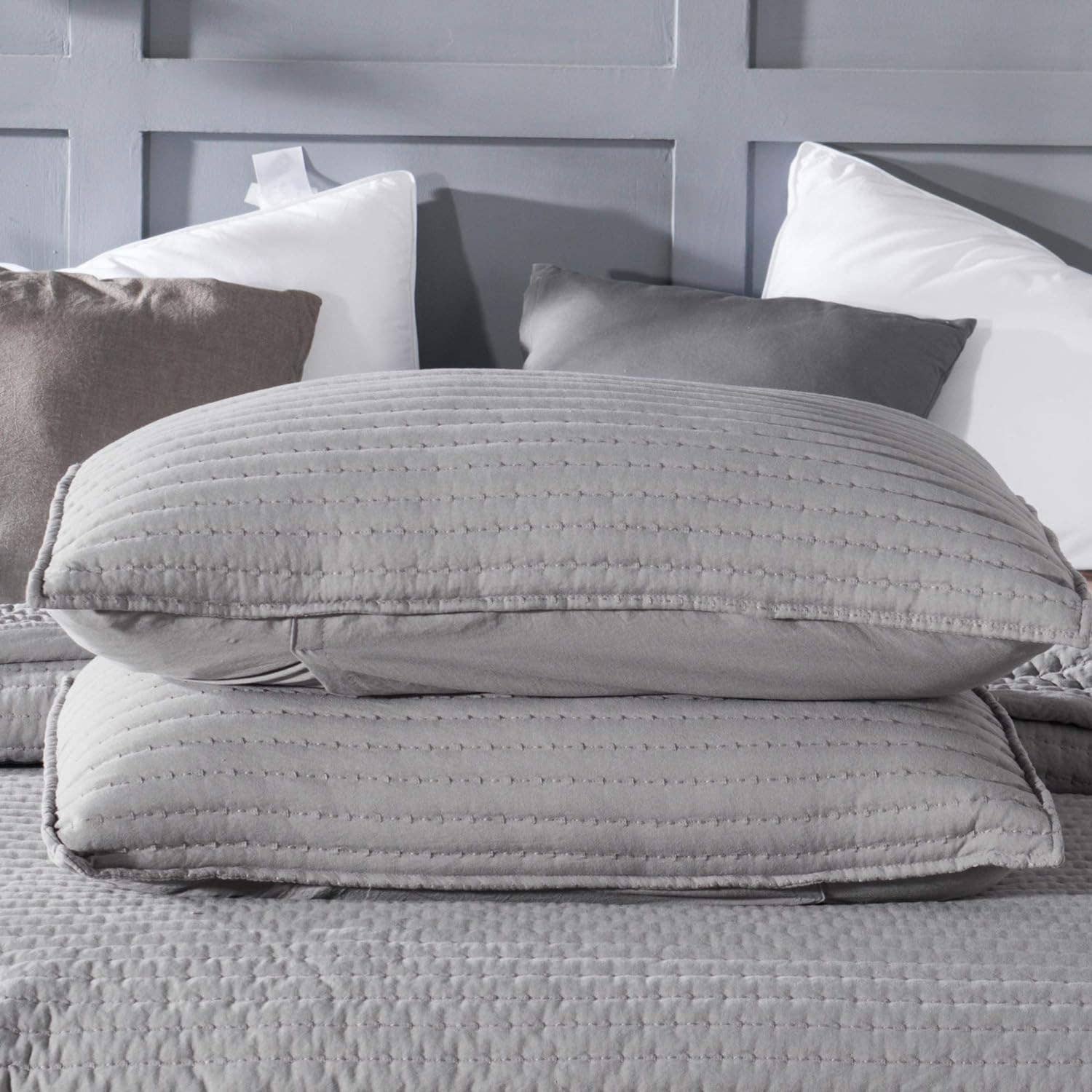 Kasentex - Vendita all'ingrosso Federe/copricuscino - Set di 2 fodere per cuscini, morbide e leggere, decorazione per biancheria da letto7