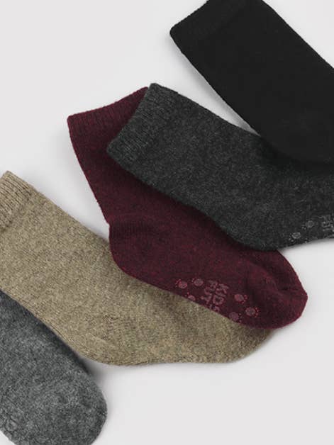 Kids Toddlers Wool Socks Boys Girls Fall Winter Socks Solid for wholesale by Comfortarians