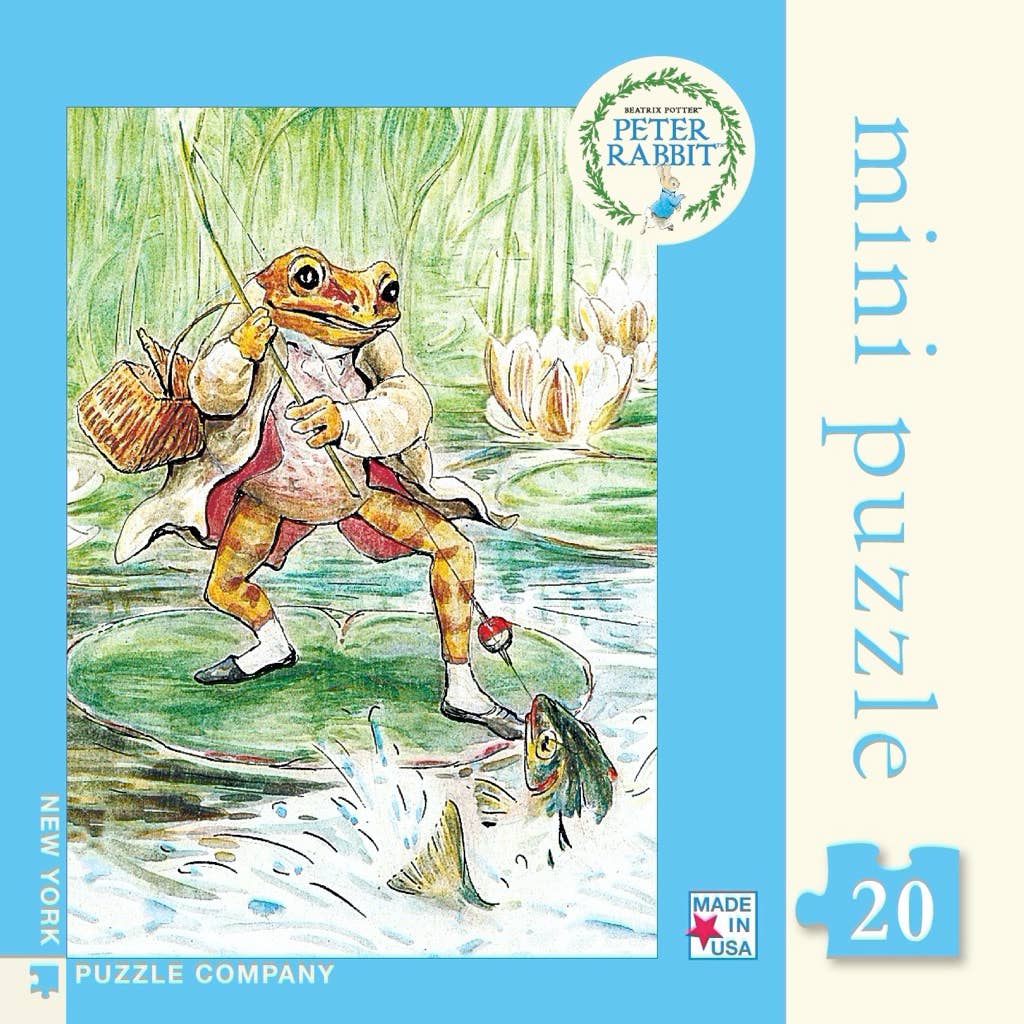 New York Puzzle Company - Wholesale Puzzle - Adult - Mr. Jeremy Fisher Mini - 20 Piece Mini Puzzle1
