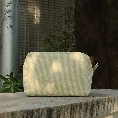 APHISON - Wholesale Makeup/Cosmetic Bag - RTS-25pc Seersucker Cosmetic Bag9