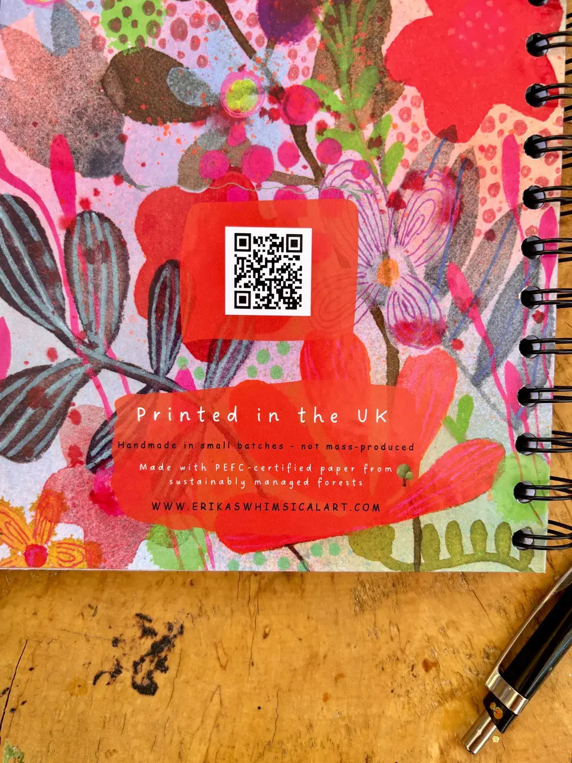 Erika's Whimsical Art – wholesale Notebook – A5 Handmade Illustrated Notebook – Whimsical Lined Journal4