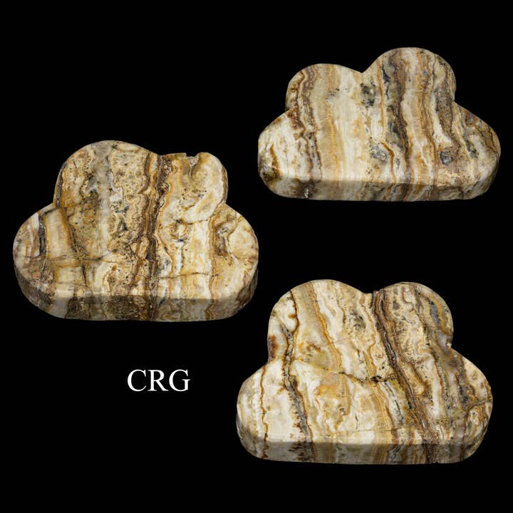 Crystal River Gems LLC - Wholesale Spiritual Stone/Crystal - 1 KILO LOT - Chocolate Calcite Clouds / MIXED SIZES