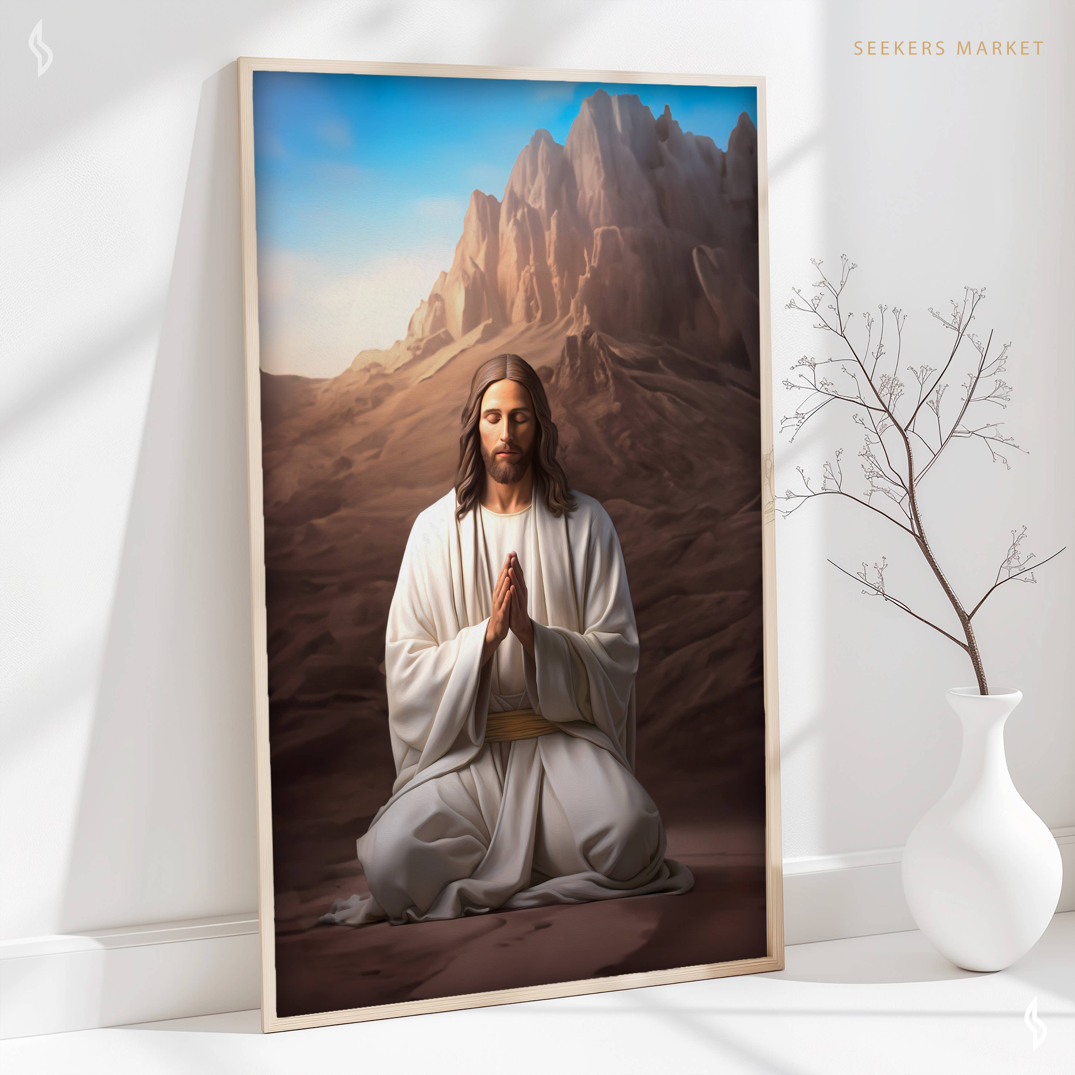 Spiritual Art Supply - Wholesale Art Print - Jesus Prayer Art Print, P-RCJ28 Poster All Sizes2