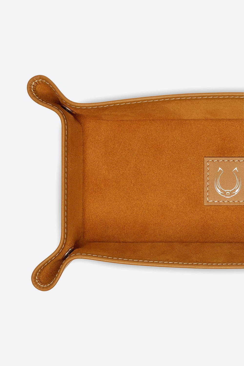 Gaucho Buenos Aires – wholesale Decorative tray – Medium Rectangular Leather Valet Tray in Apricot1