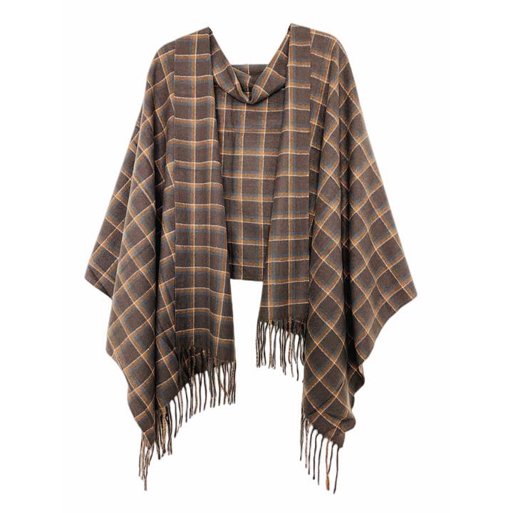 JC Sunny Fashion - Wholesale Wrap - Women's - 6 Colors--Softer Than Cashmere Plaid Blanket Wrap5