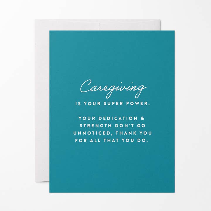 Joy Paper Co. - Wholesale Thank You Card - Caregiving is Your Super Power Thank You Card for Caregiver0
