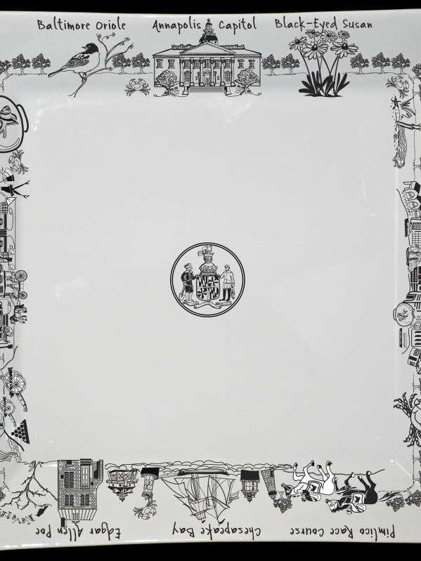 Maryland Large Square Platter for wholesale by The Dish