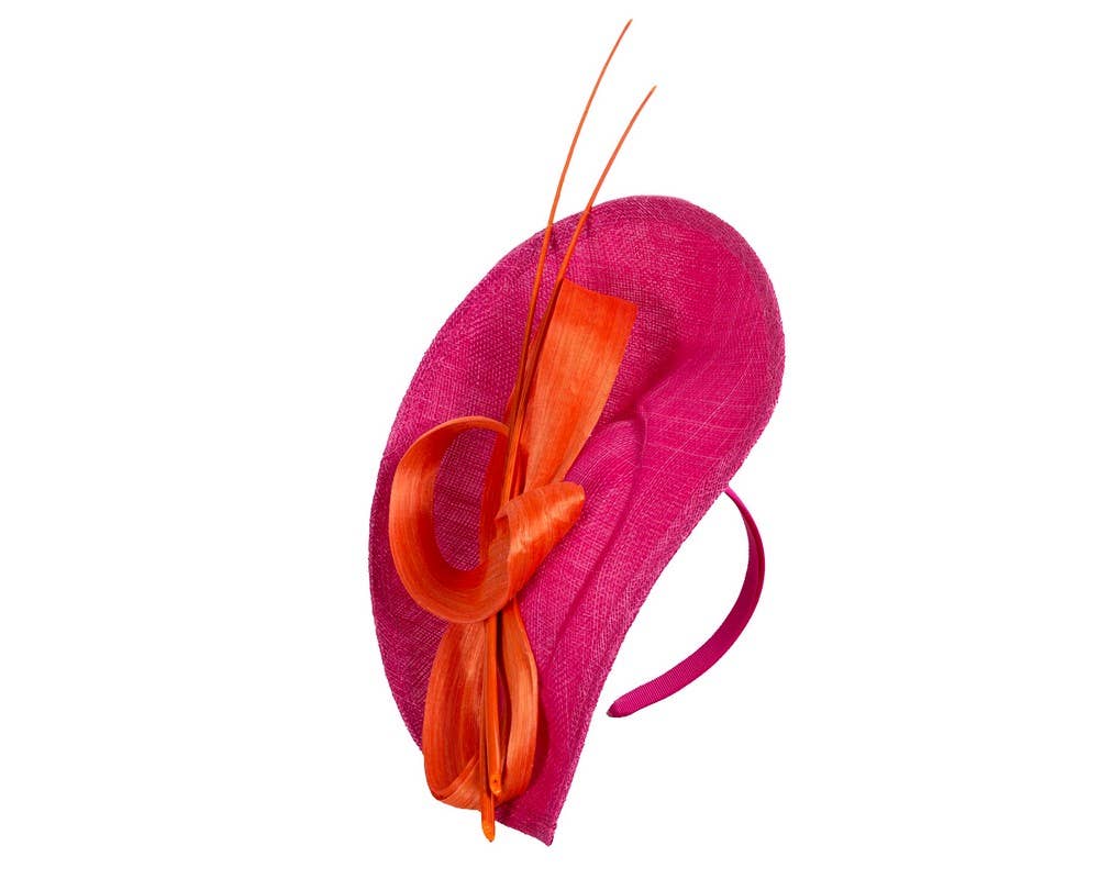 Max Alexander by Cupids Millinery Melbourne - Wholesale Fascinator Hat - Women's - Large sinamay fascinator with loops and feathers19