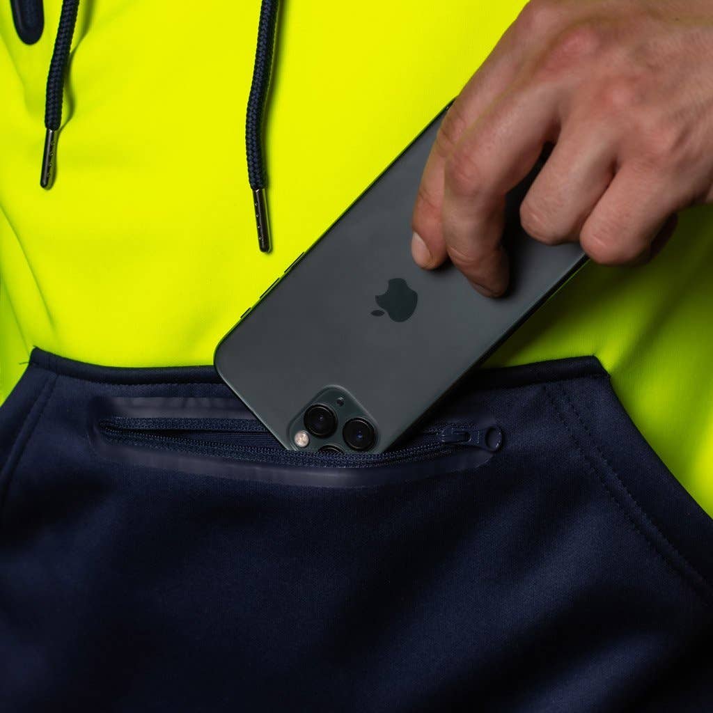 BAD WORKWEAR - Wholesale Hoodie - Men's - BAD WATERPROOF RAIN-DEFEND™ HI-VIS FLEECE HOODIE20