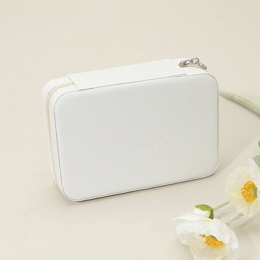 Sensibling Corp. - Vente Boîte/rangement à bijoux - Boîte à bijoux portable en similicuir5