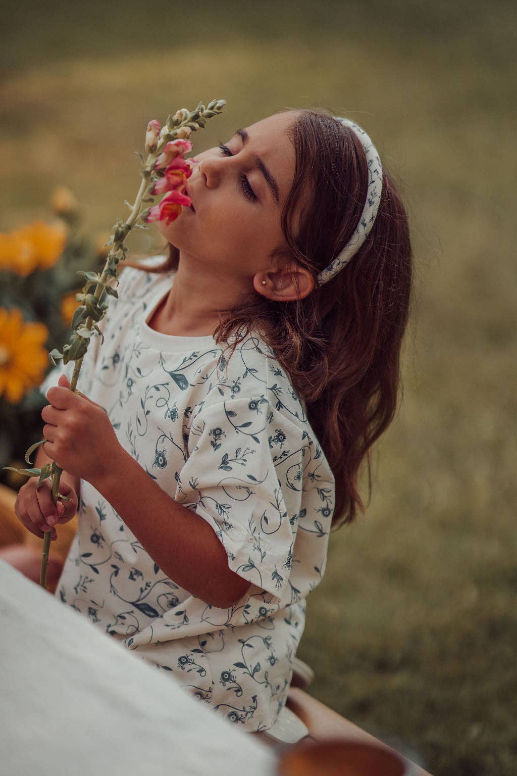 Scandi Floral Oversized T-Shirt | Organic Cotton Jersey -  | GCO2258 for wholesale on Faire3