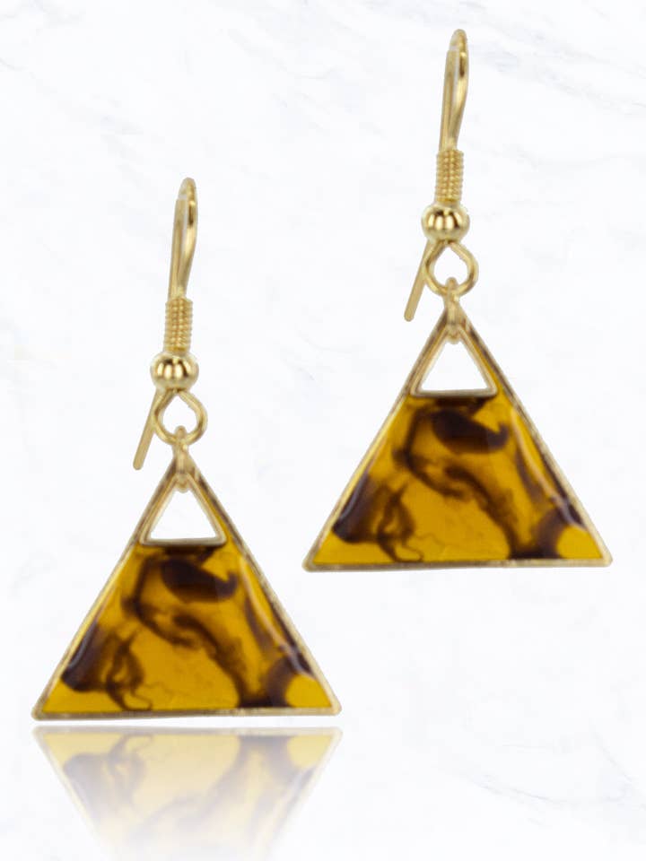 Triangle Shape Charm Earrings for wholesale by Suzie Q USA