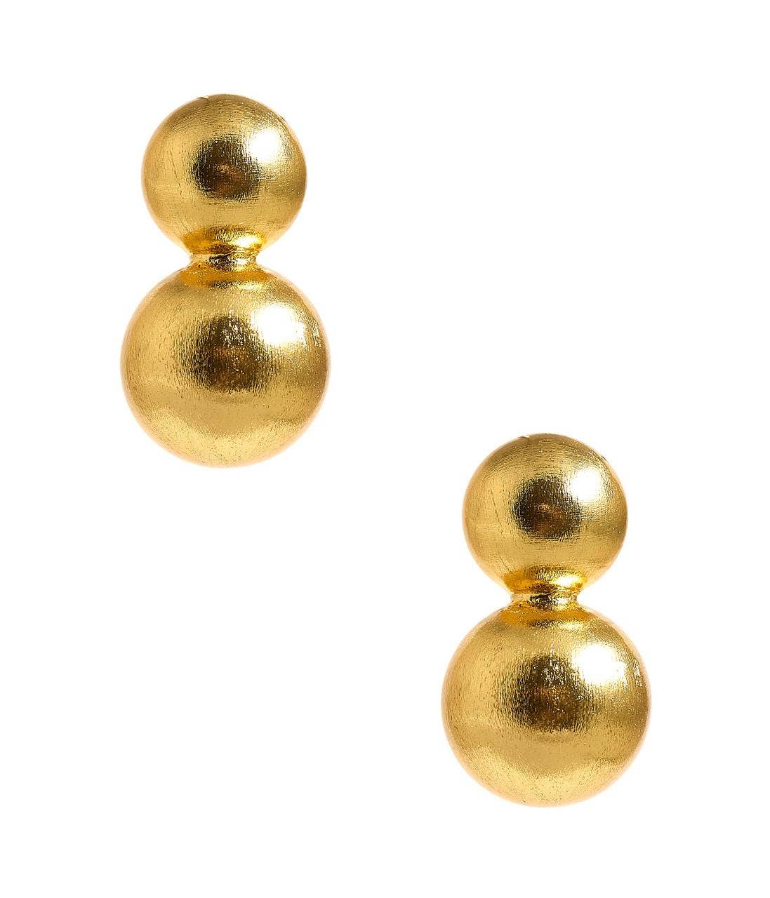 Lisi Lerch - Wholesale Dangle Earrings - Audrey - Brushed Gold - Belle of the Ball - 18k Gold Plated - WS0