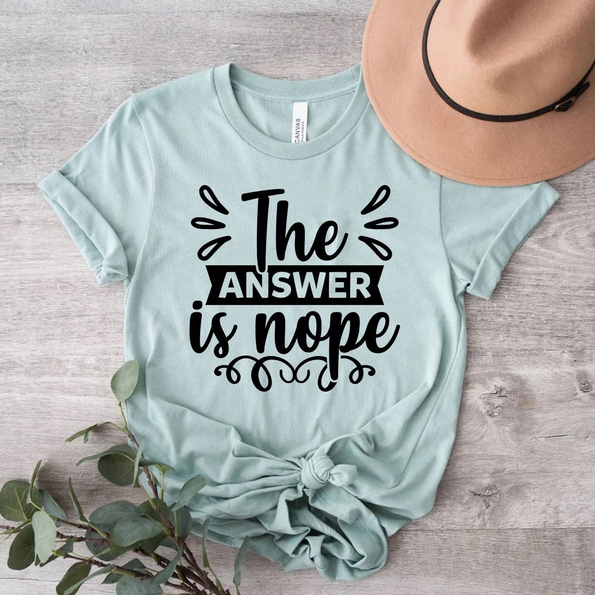 Himalayan Hymns - Wholesale Screen Printed T-Shirt - Women's - The answer is nope Shirt