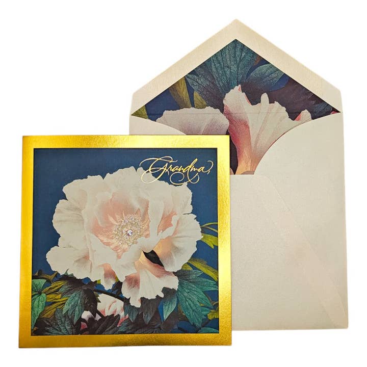 Rosa Rosa Su Blu Nonna Festa della Mamma per la vendita all'ingrosso da parte di NIQUEA.D