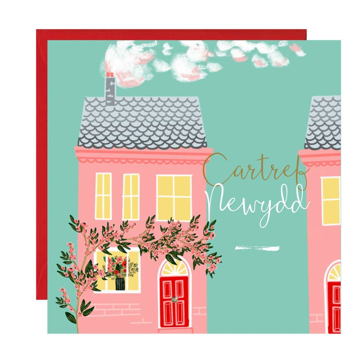 Welsh Language - 'Cartref Newydd' Card for wholesale by Lottie Simpson