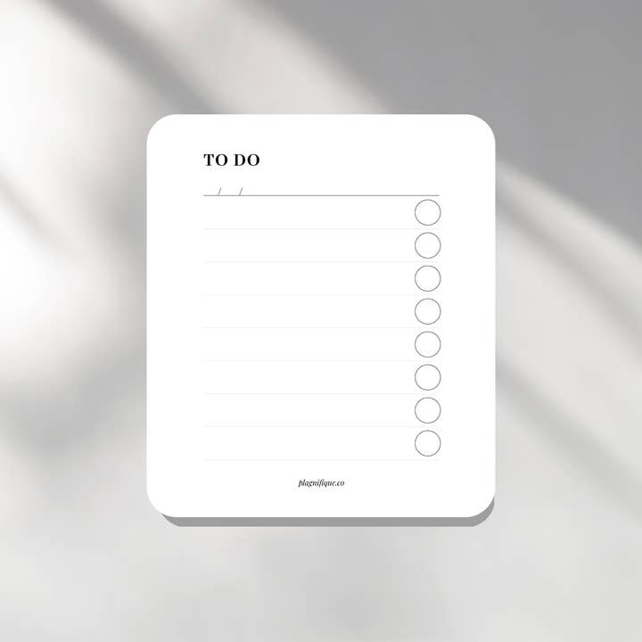 Om te doen | Routinekaart - 8,5x10cm voor wholesale door Plagnifique