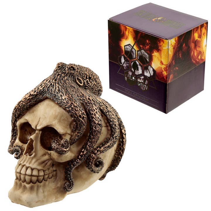 Bronze Octopus Skull Ornament for wholesale by Puckator Ltd