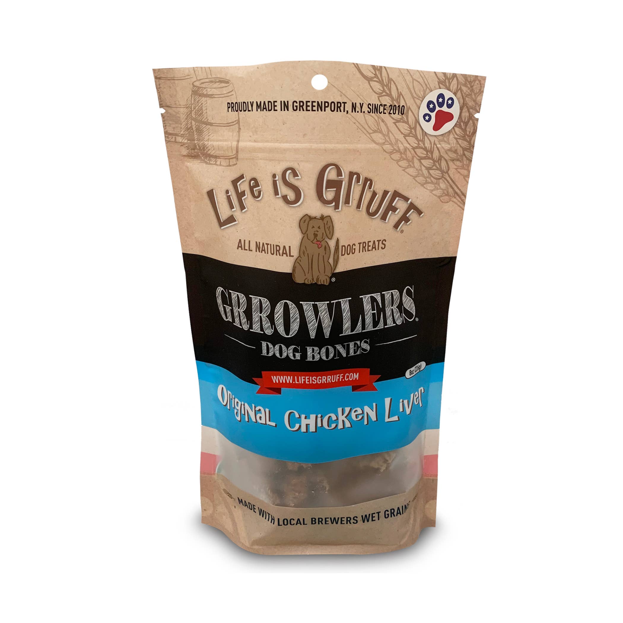 Life is Grruff - Wholesale Pet Treats - Dog - 8 oz Grrowlers Healthy Dog Treats7