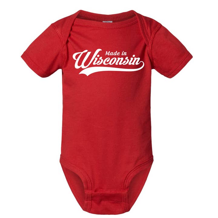 Made in Wisconsin Babie/Toddler Onesie for wholesale by Wi-Wear
