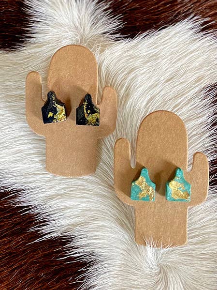 Ear Tag Stud Earrings for wholesale by Shelley Kudera Design