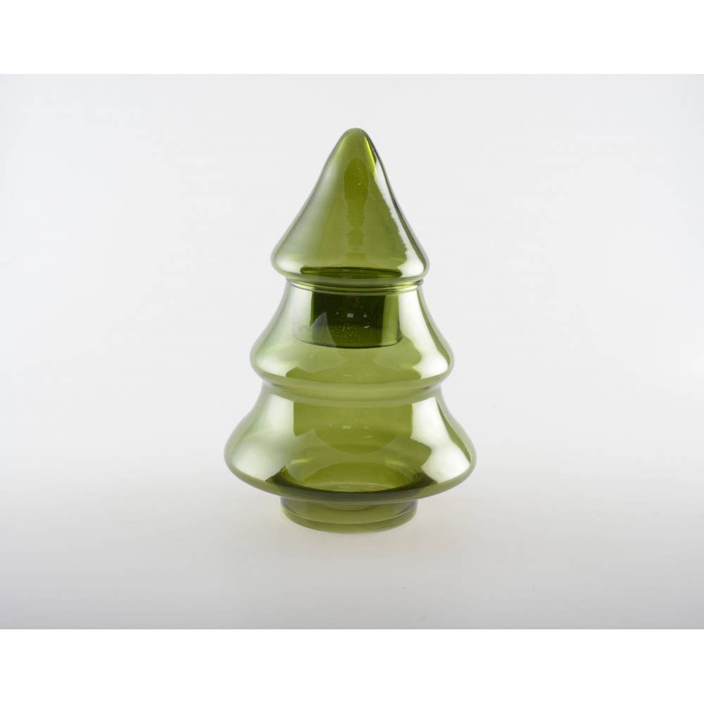 AULICA - Wholesale Jar - Green glass candy box, 18x26cm2