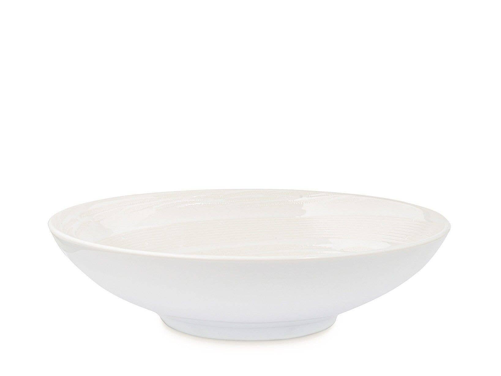 H&H - Wholesale Dinner Plate - Vortex Deep Plate in White Stoneware cm 191