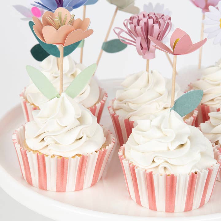 Meri Meri - Wholesale Cake/Cupcake Topper - Flower Garden Cupcake Kit3