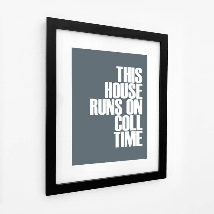 Coll Time Typographic Print for wholesale by SeaKisses