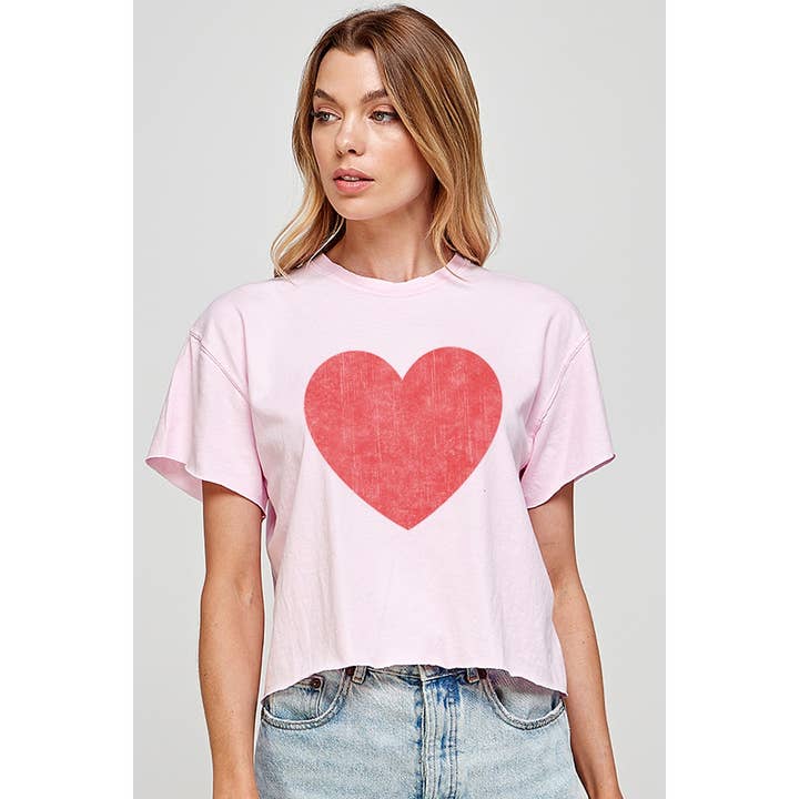 TOP CORTO GRÁFICO DE CORAZÓN para venta al por mayor de Illustrated Society