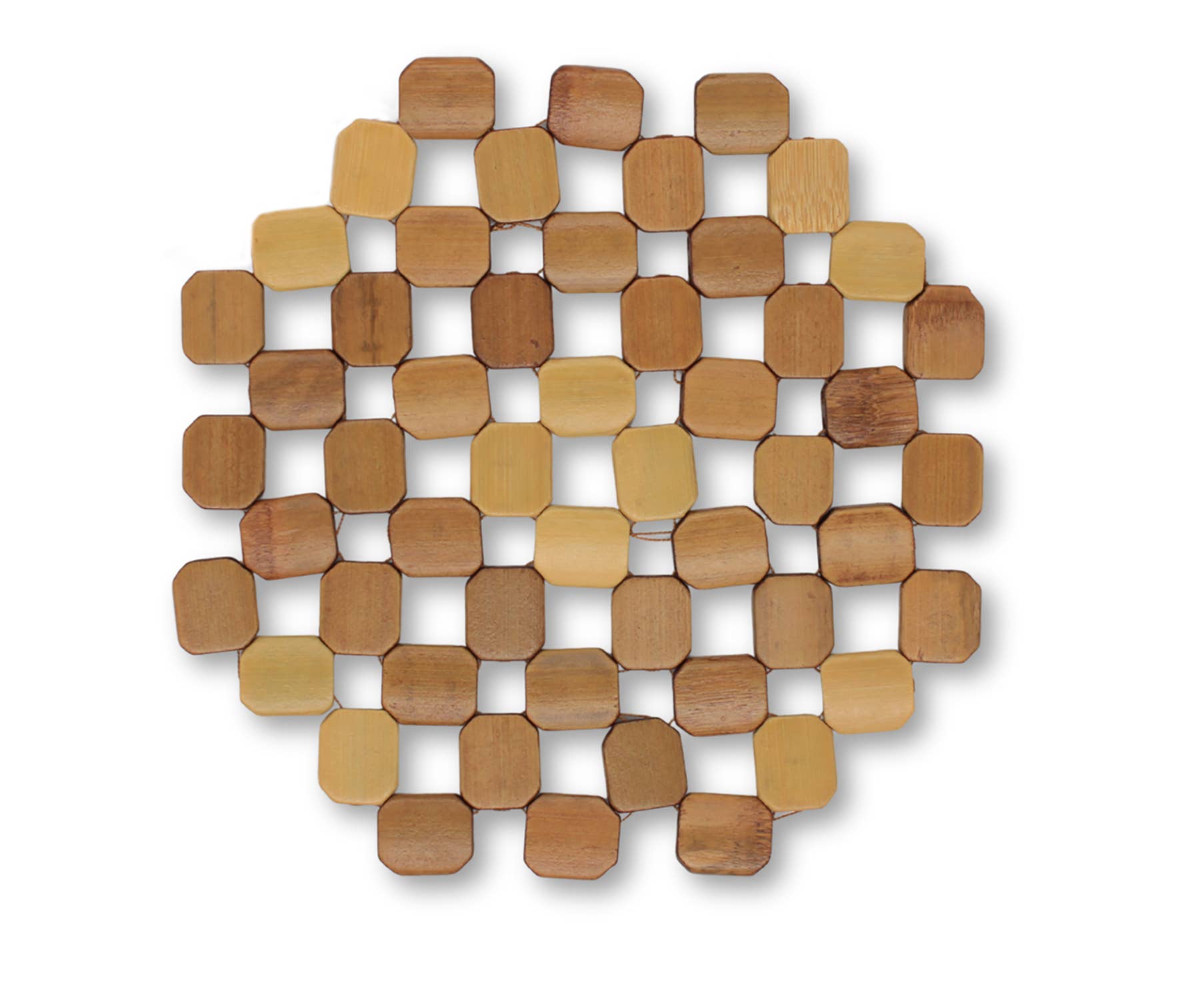 home mart goods – wholesale Trivet – Natural Bamboo Trivet Pot Mat - Set of 2