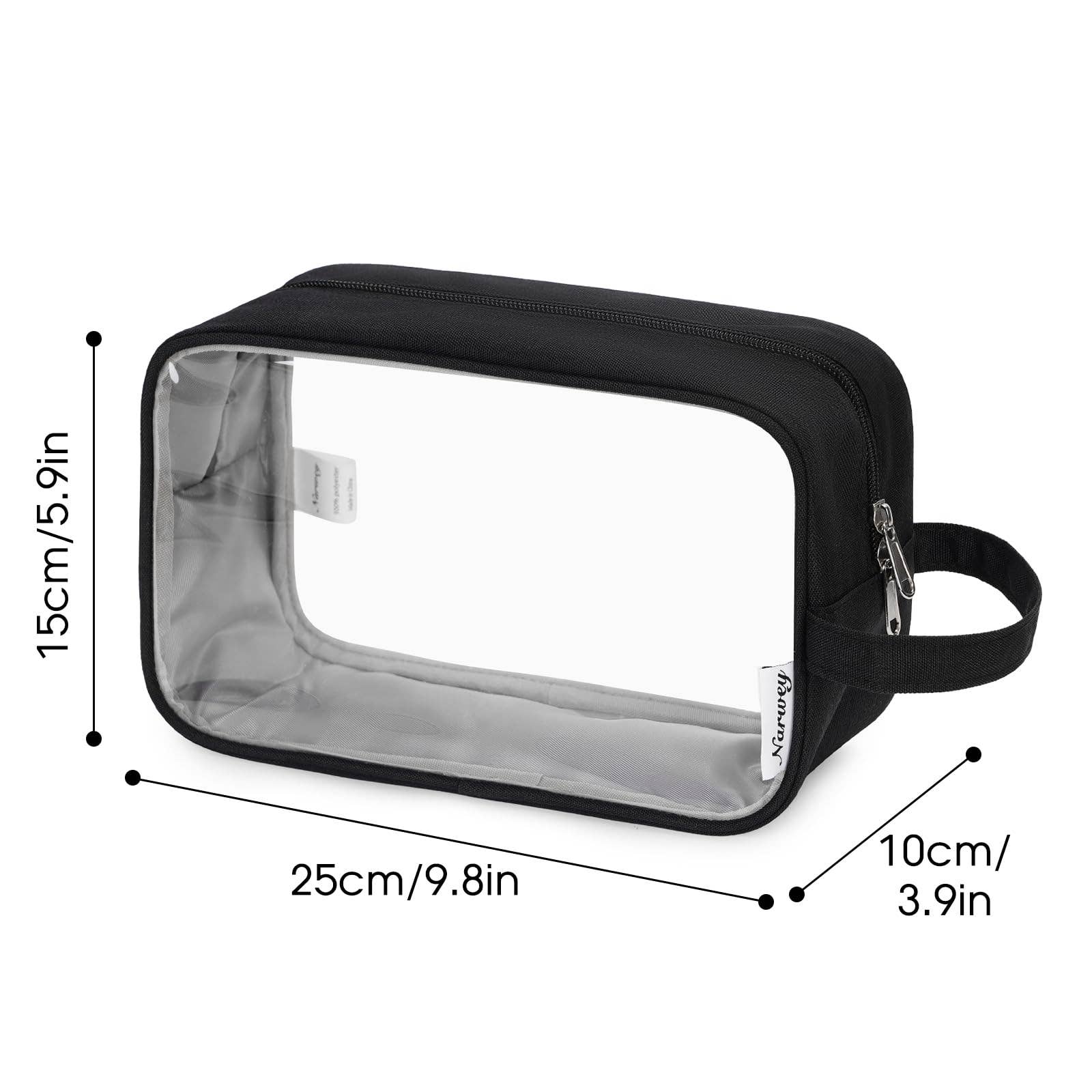 wandf - Wholesale Toiletry Bag - Women's - Clear Travel Toiletry Bag Makeup Bag Organizer with Zipper1