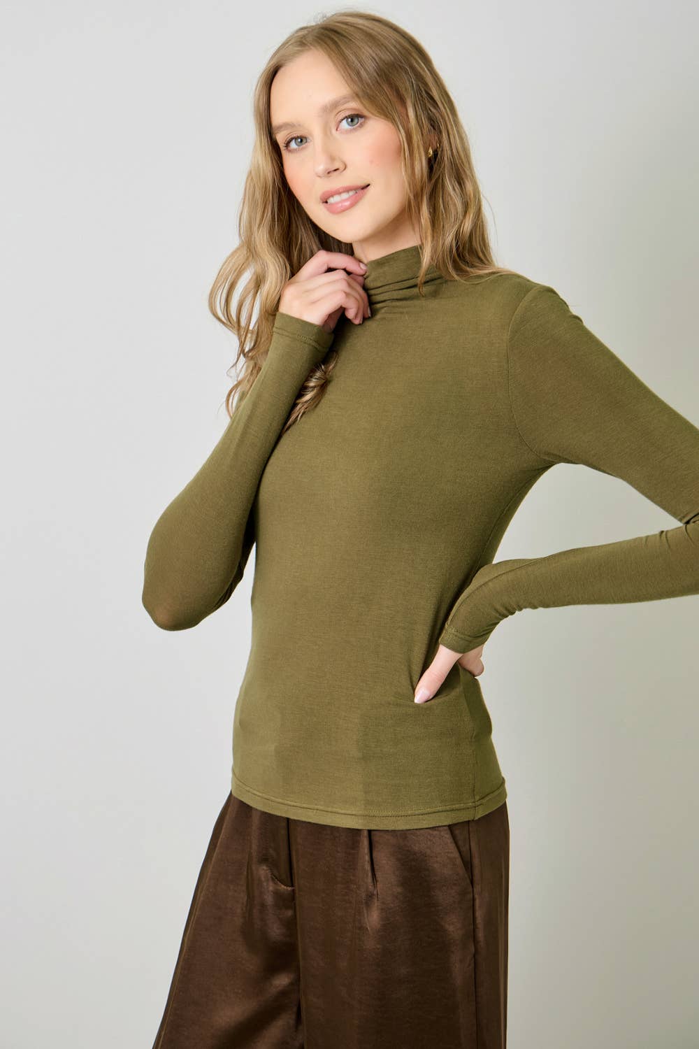 Mystree – wholesale Stickad topp - Dam – 61274 Nödvändig Mock Neck Topp37