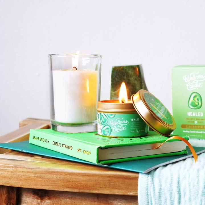 Bee Lucia Wellness Co. - Wholesale Travel Candles - Healed Wellness Candle® - 4oz Travel Tin3