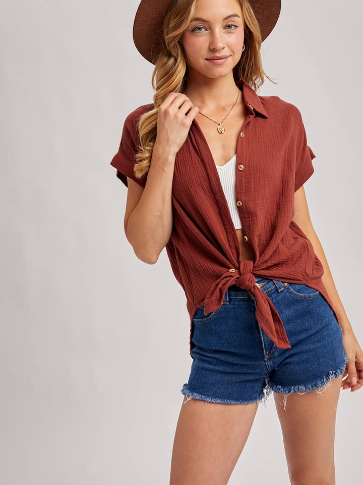 Bluivy – Camisa com botões no colarinho – Mulher por atacado – CAMISA ESSENCIAL BOTÃO UP ALGODÃO19