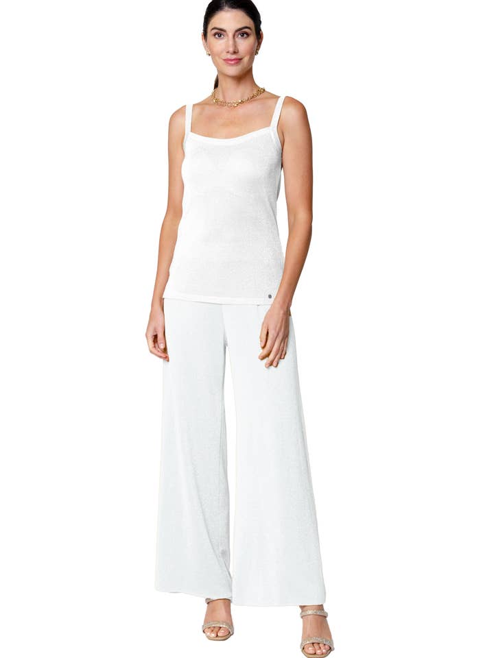 Biana - Wholesale Tank Top - Women's - Crissie Tank Top; Silver White1