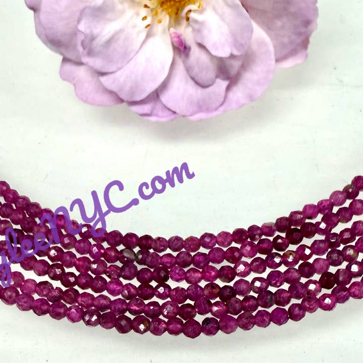 KayleeNYC - Wholesale Spiritual Stone/Crystal - 2mm Natural Ruby Necklaces Crystal4
