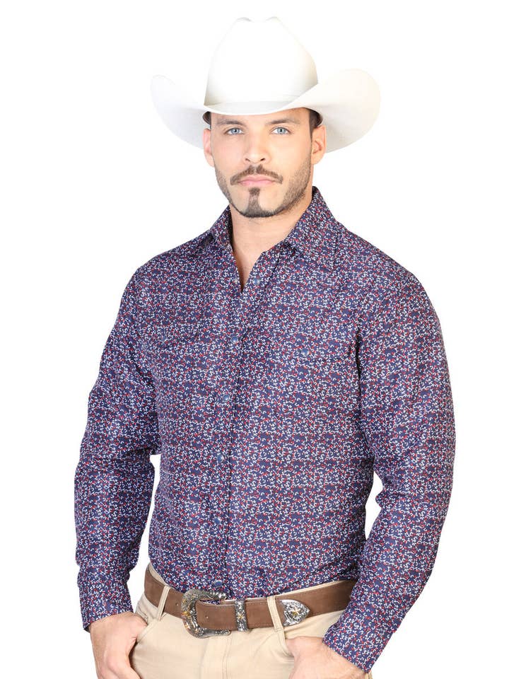 Men's Long Sleeve Denim Shirt El Señor de los Cielos 124798 for wholesale by J&J WESTERN WEAR