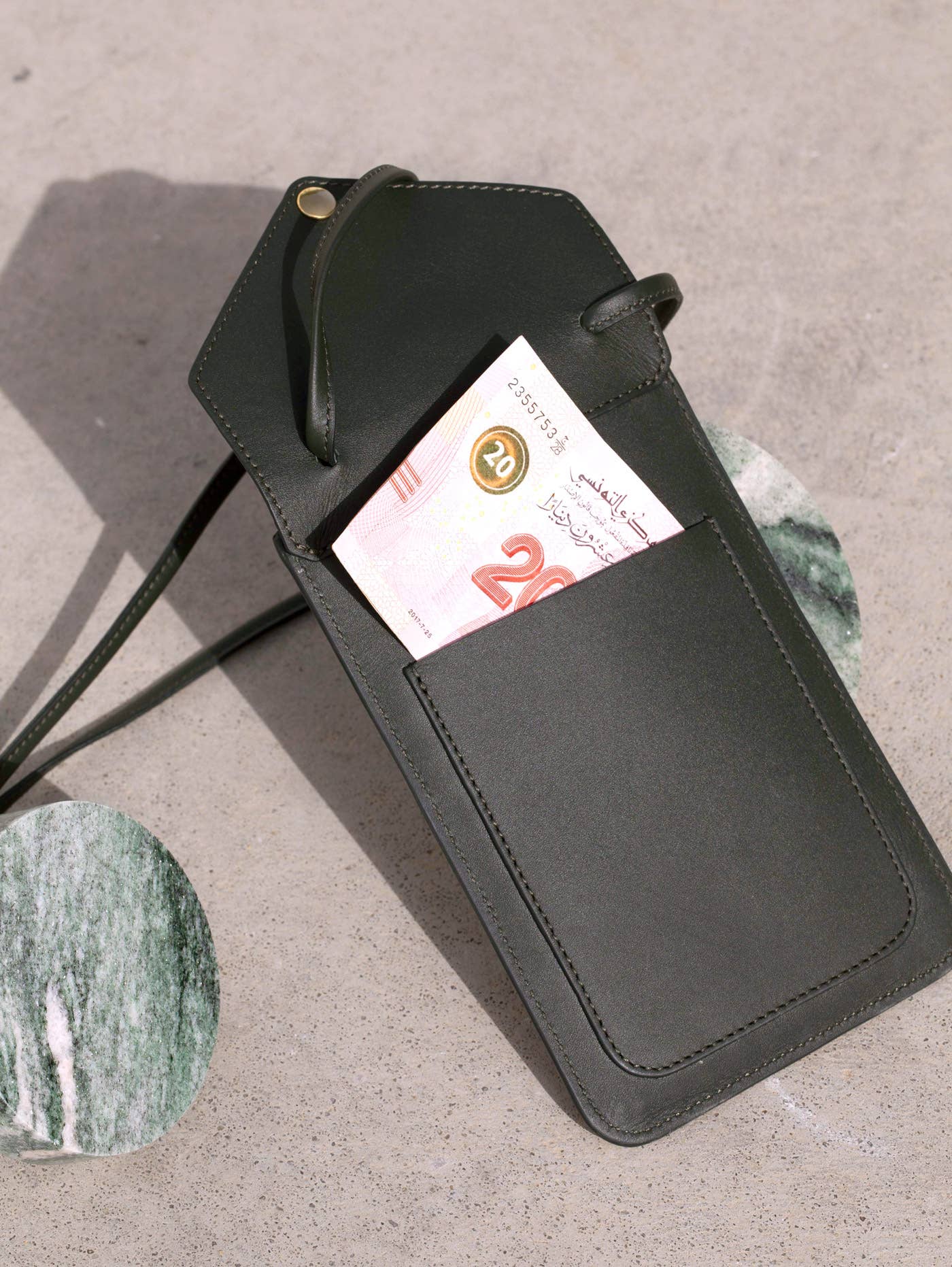 La Benjamine - Wholesale Phone Wallet - Women's - #110 green
leather phone case1