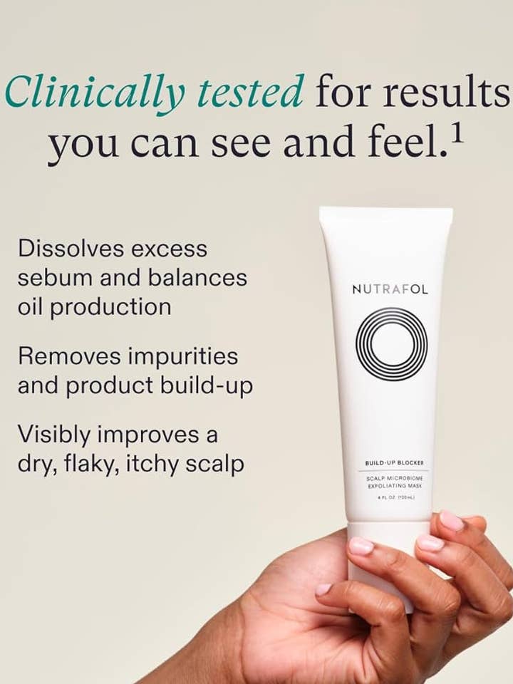 Masque exfoliant pour cuir chevelu Nutrafol pour la vente par Ageless Aesthetics