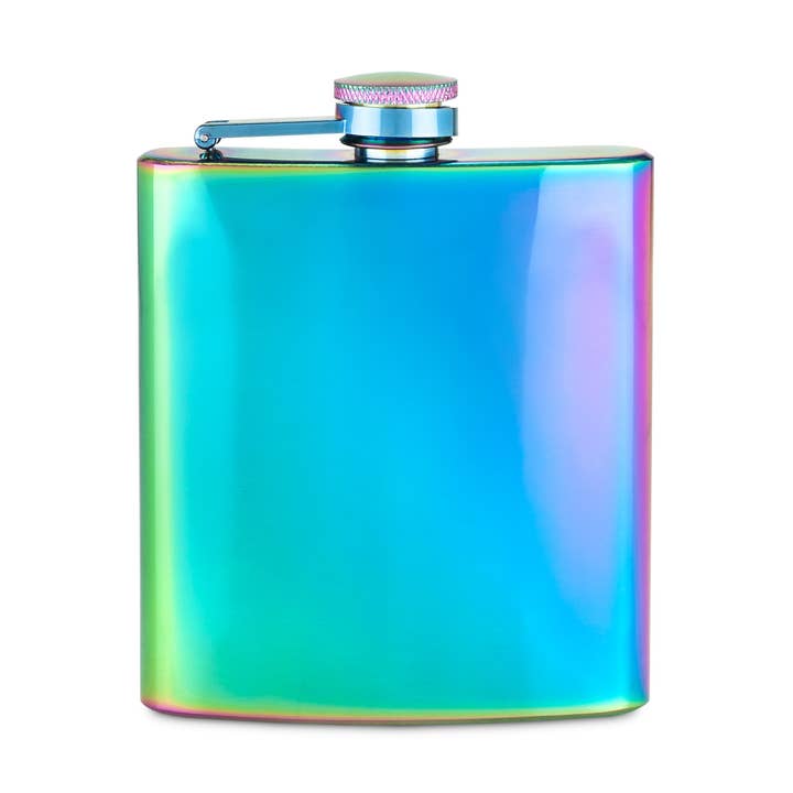 Mirage Iridescent Stainless Steel Flask for wholesale by Blush