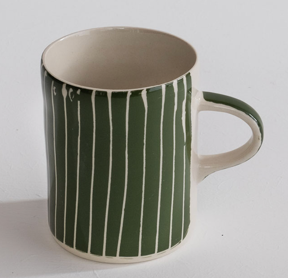 Musango - Wholesale Coffee Mug - Contemporary Handmade Coffee Mugs Sgraffito Stripe9