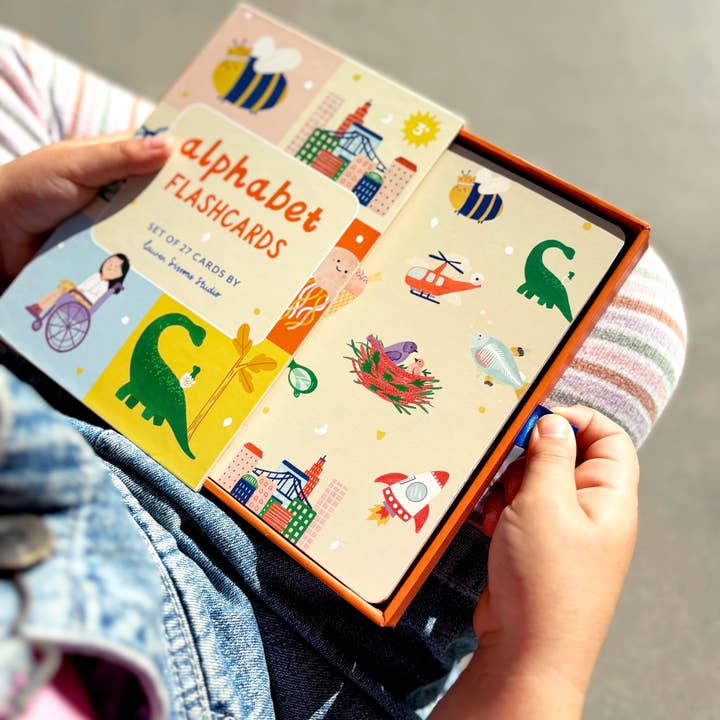 Lauren Sissons Studio - Wholesale Learning Cards - Kids & Baby - A-Z Illustrated Alphabet Flashcards - Kids Toys and Learning1