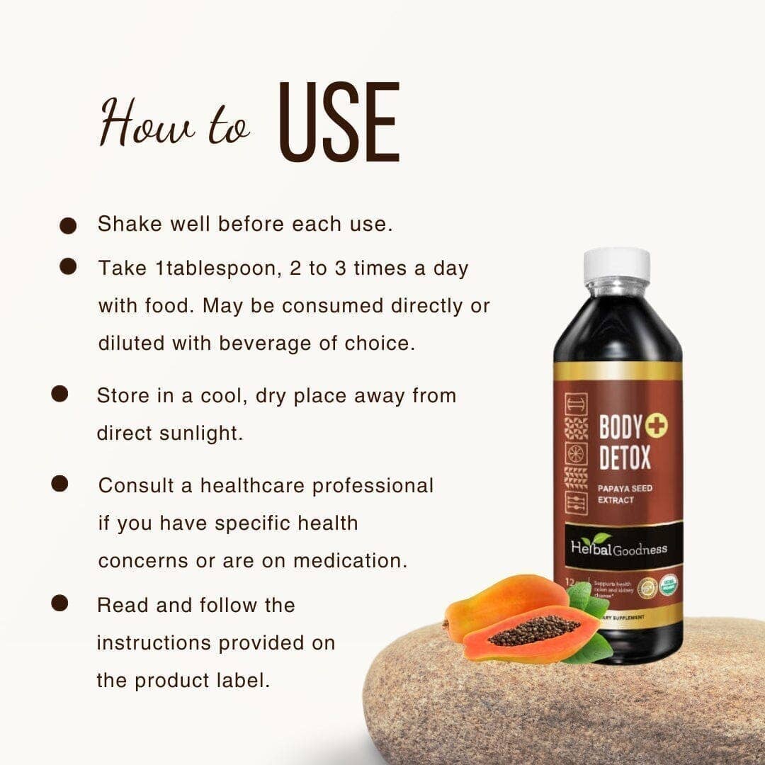 Herbal Goodness – Großhandel Gesundheits-/Entgiftungstee – Body Detox Plus - Liquid 12oz - Gesunde Darm- und Nierenreinigung - Herbal Goodness6